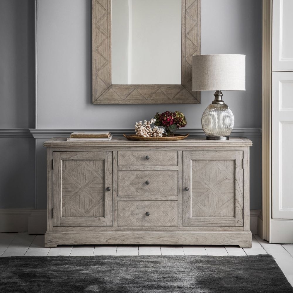 Product photograph of Mustique 150cm Mindi Wood Medium Sideboard - 2 Doors from Choice Furniture Superstore.