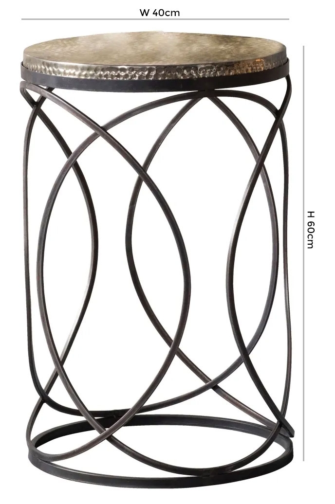 Product photograph of Jackson Metal Side Table from Choice Furniture Superstore.
