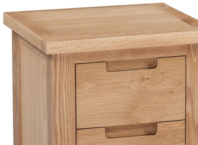 Product photograph of Homestyle Gb Moderna Oak Bedside Cabinet from Choice Furniture Superstore.