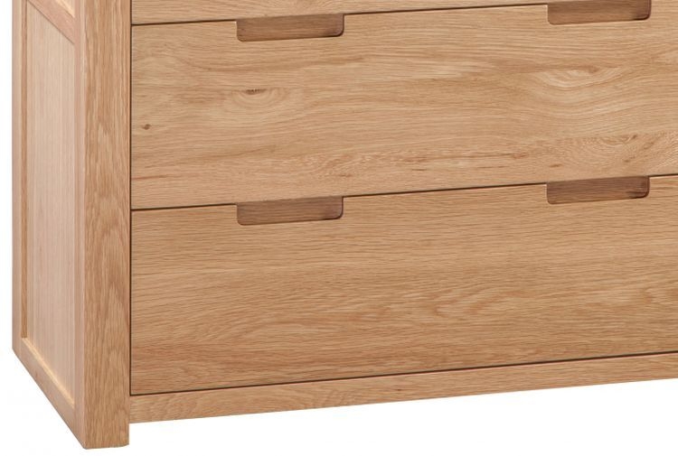 Product photograph of Homestyle Gb Moderna Oak 3 2 Drawer Chest from Choice Furniture Superstore.
