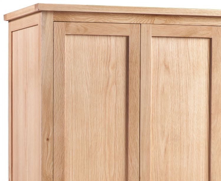 Product photograph of Homestyle Gb Moderna Oak 2 Door Wardrobe from Choice Furniture Superstore.
