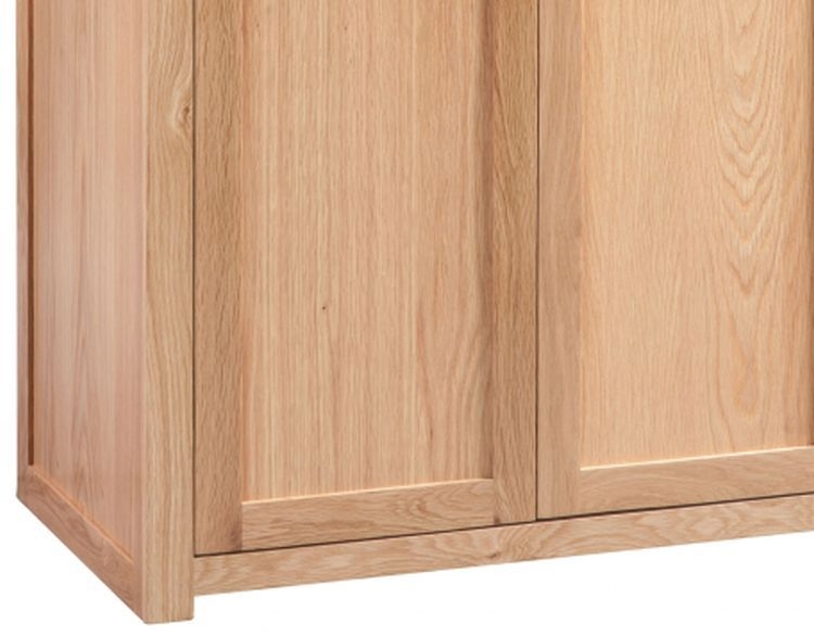 Product photograph of Homestyle Gb Moderna Oak 2 Door Wardrobe from Choice Furniture Superstore.