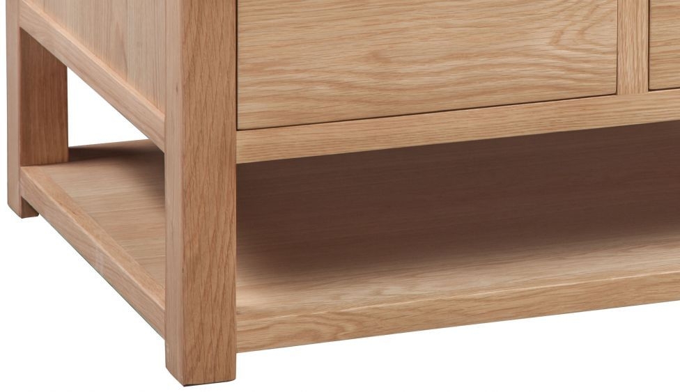 Product photograph of Homestyle Gb Moderna Oak Storage Coffee Table from Choice Furniture Superstore.