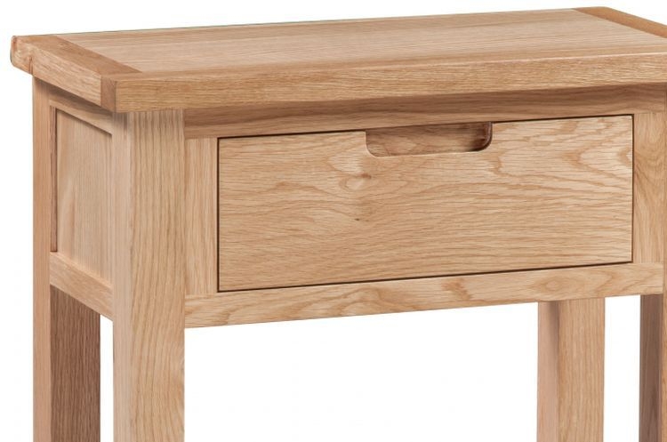 Product photograph of Homestyle Gb Moderna Oak Small Hall Table from Choice Furniture Superstore.