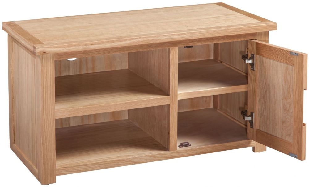 Product photograph of Homestyle Gb Moderna Oak Small Tv Cabinet from Choice Furniture Superstore.