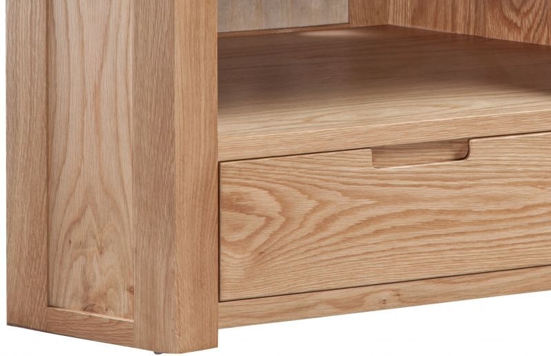 Product photograph of Berkeley Oak Corner Tv Cabinet from Choice Furniture Superstore.