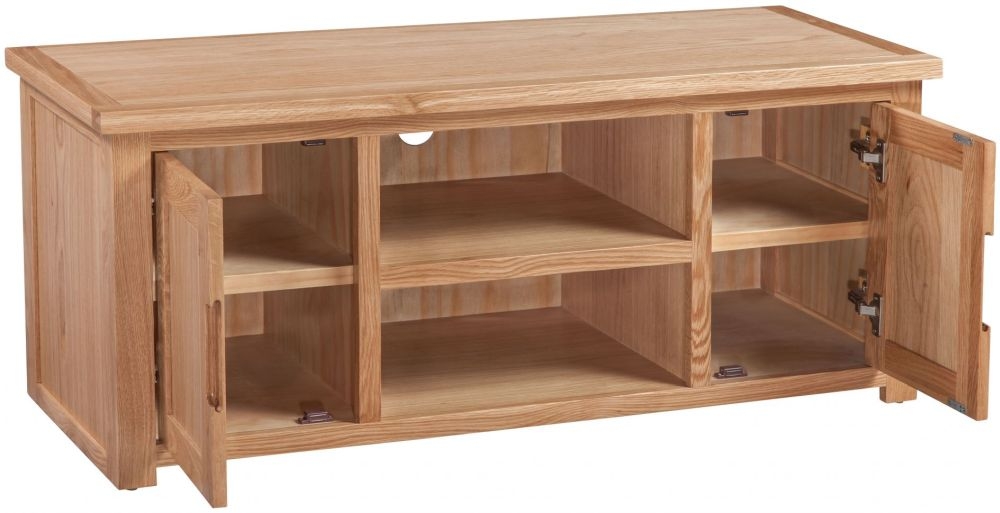 Product photograph of Homestyle Gb Moderna Oak Large Tv Cabinet from Choice Furniture Superstore.