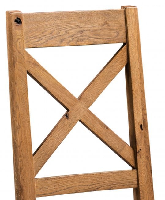 Product photograph of Homestyle Gb Aztec Oak Cross Back Dining Chair Sold In Pairs from Choice Furniture Superstore.