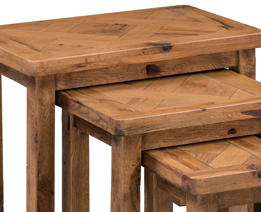 Product photograph of Homestyle Gb Aztec Oak Nest Of Tables from Choice Furniture Superstore.