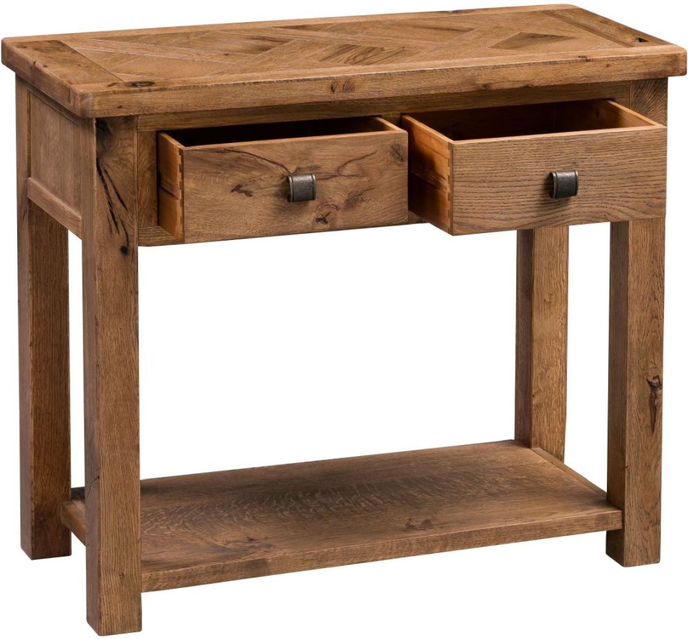 Product photograph of Homestyle Gb Aztec Oak Hall Table from Choice Furniture Superstore.