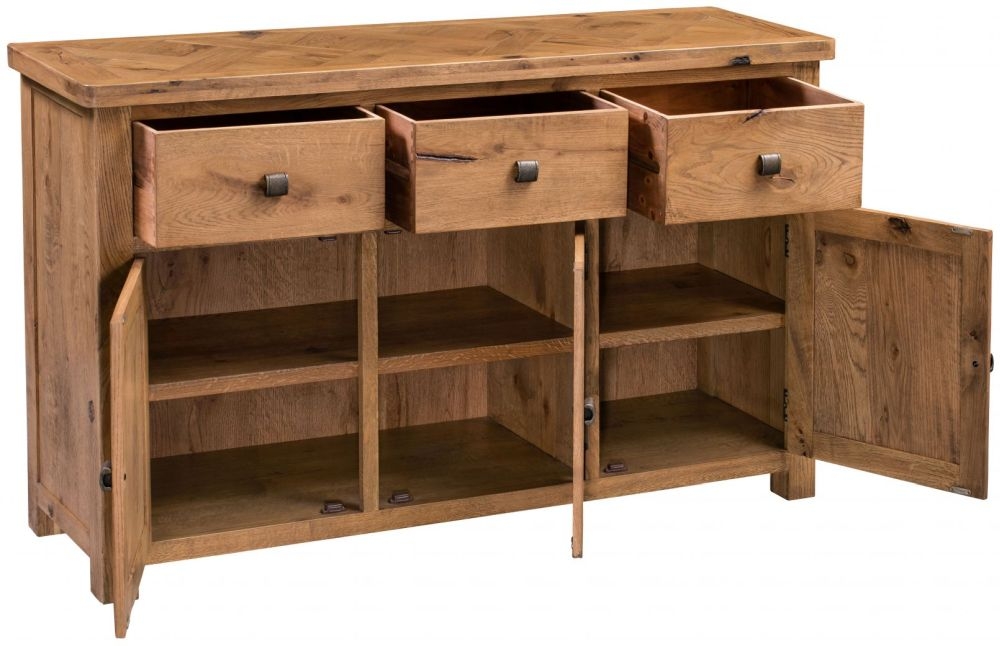 Product photograph of Homestyle Gb Aztec Oak Large Sideboard from Choice Furniture Superstore.