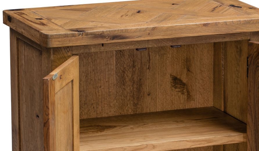 Product photograph of Oakland Oak Occasional Cupboard from Choice Furniture Superstore.