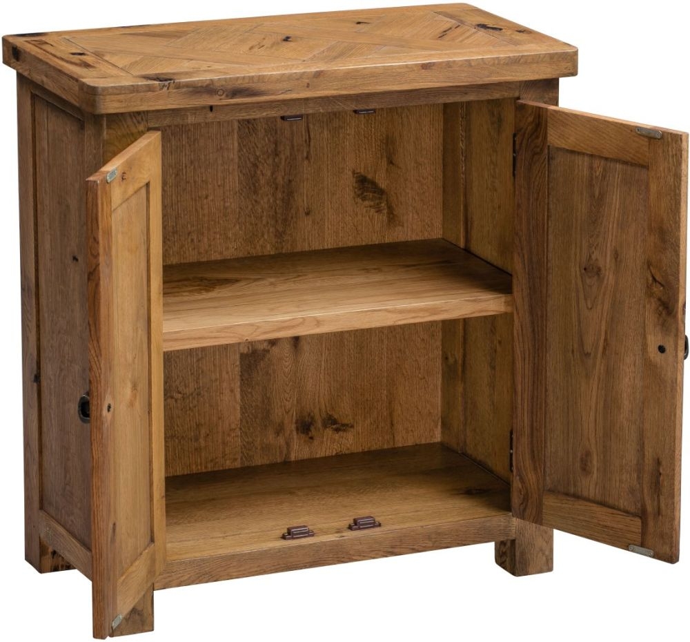 Product photograph of Oakland Oak Occasional Cupboard from Choice Furniture Superstore.