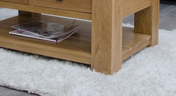 Product photograph of Homestyle Gb Bordeaux Oak Storage Coffee Table from Choice Furniture Superstore.