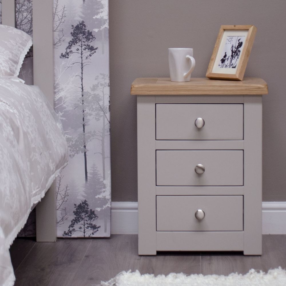 Product photograph of Homestyle Gb Diamond Painted Bedside Cabinet from Choice Furniture Superstore.