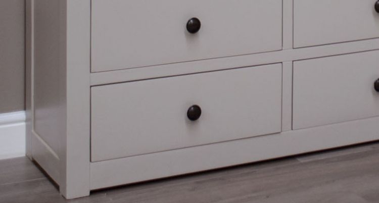 Product photograph of Homestyle Gb Diamond Painted 4 3 Drawer Chest from Choice Furniture Superstore.