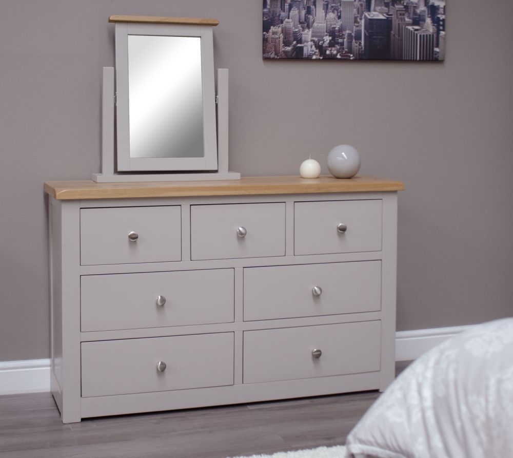 Product photograph of Homestyle Gb Diamond Painted 4 3 Drawer Chest from Choice Furniture Superstore.