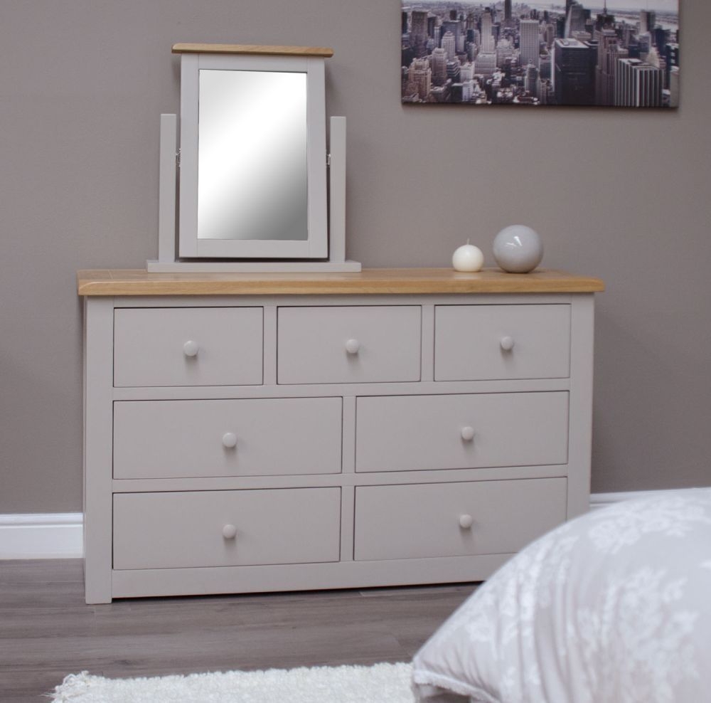 Product photograph of Homestyle Gb Diamond Painted 4 3 Drawer Chest from Choice Furniture Superstore.