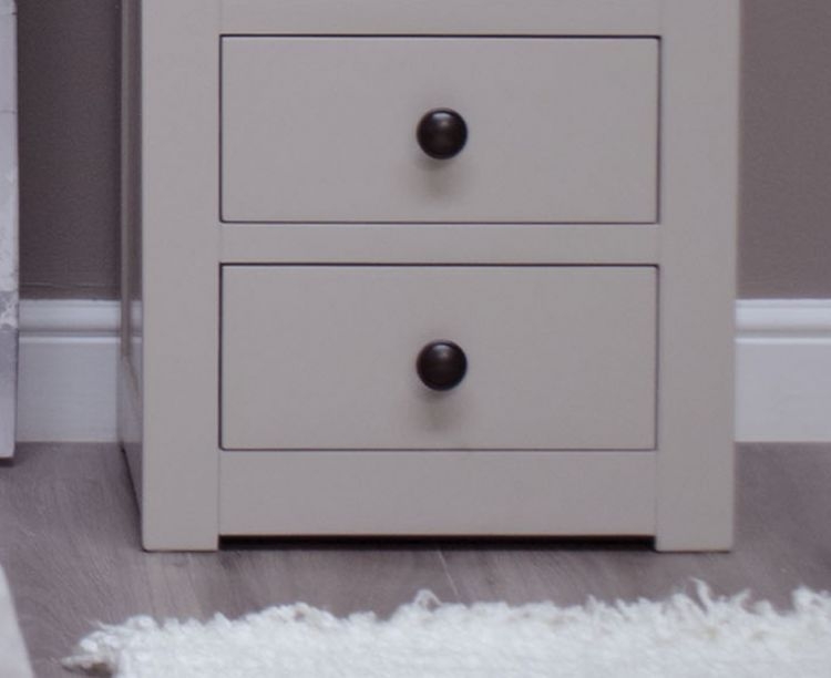Product photograph of Homestyle Gb Diamond Painted 5 Drawer Tallboy from Choice Furniture Superstore.