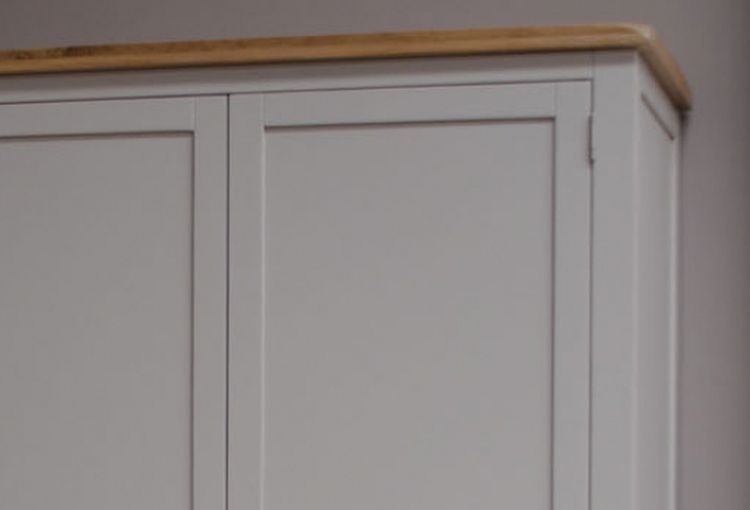 Product photograph of Homestyle Gb Diamond Painted 2 Door 2 Drawer Wardrobe from Choice Furniture Superstore.