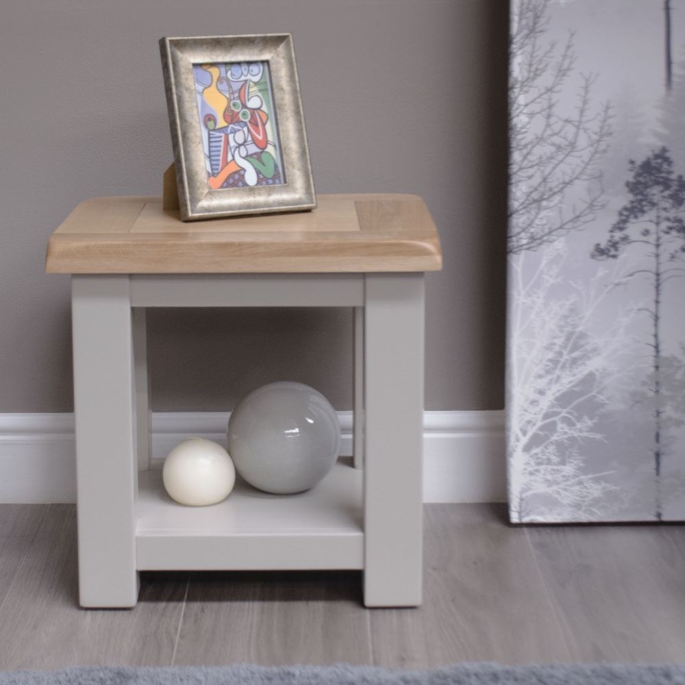 Product photograph of Homestyle Gb Diamond Painted Lamp Table from Choice Furniture Superstore.