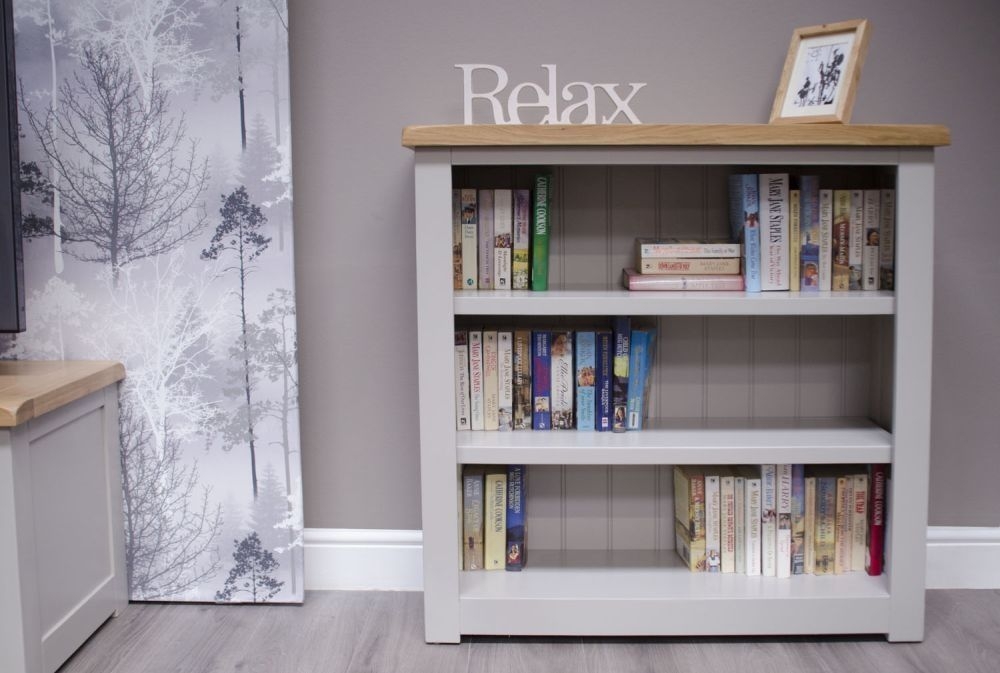 Product photograph of Homestyle Gb Diamond Painted Small Bookcase from Choice Furniture Superstore.