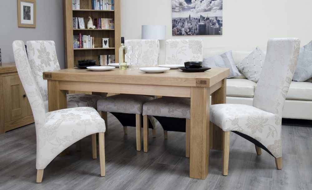 Product photograph of Homestyle Gb Bordeaux Oak Rectangular Dining Table - 6 Seater from Choice Furniture Superstore.