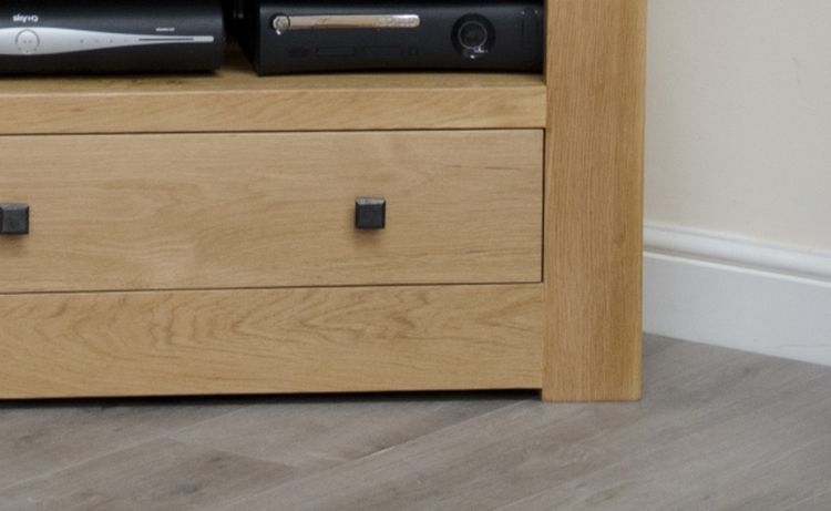Product photograph of Homestyle Gb Bordeaux Oak Corner Tv Unit from Choice Furniture Superstore.
