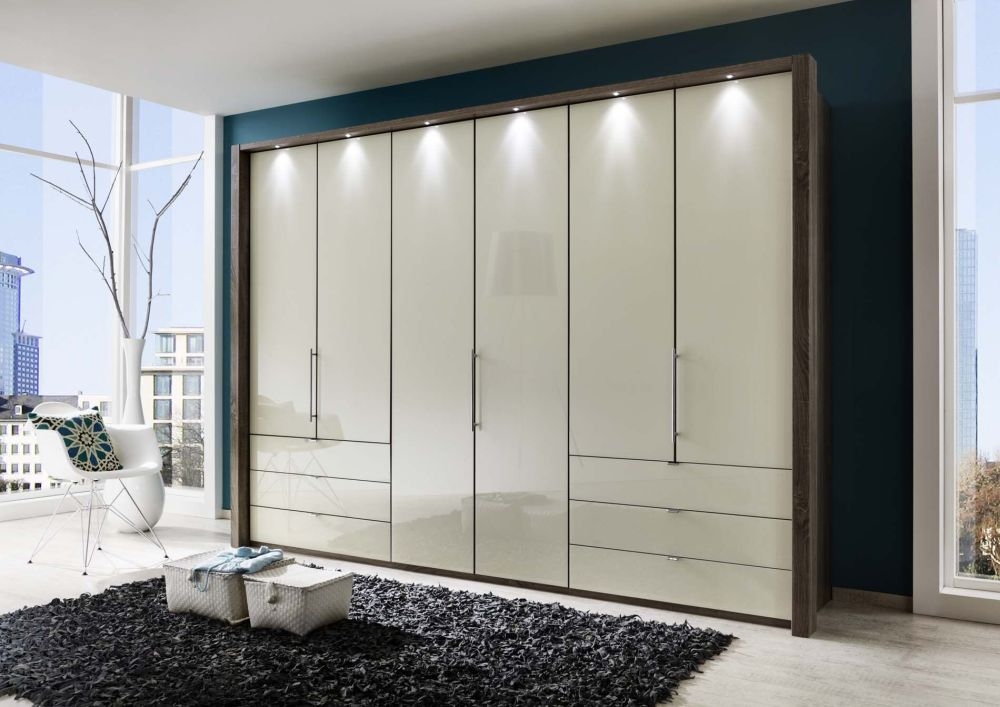 Product photograph of Wiemann Vip Loft Bi-fold-panorama Glass Door Functional Wardrobe - Variation Available from Choice Furniture Superstore.