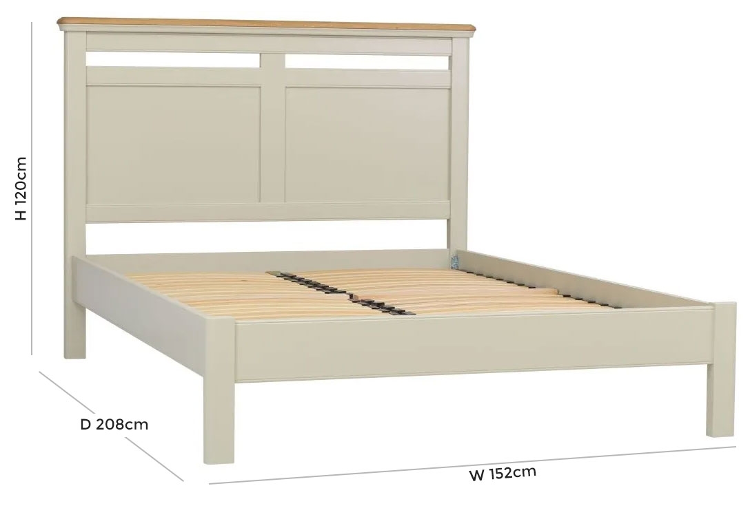 Product photograph of Tch Cromwell Panel Bed - Oak And Painted from Choice Furniture Superstore.