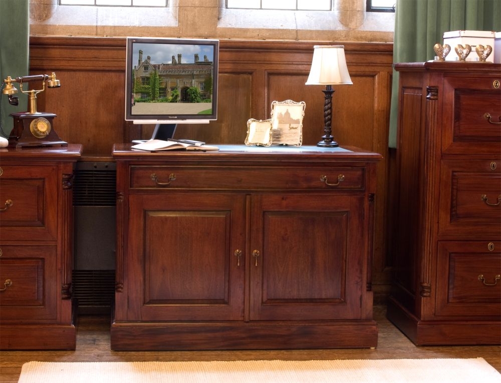Product photograph of La Roque Mahogany Home Office Desk from Choice Furniture Superstore.