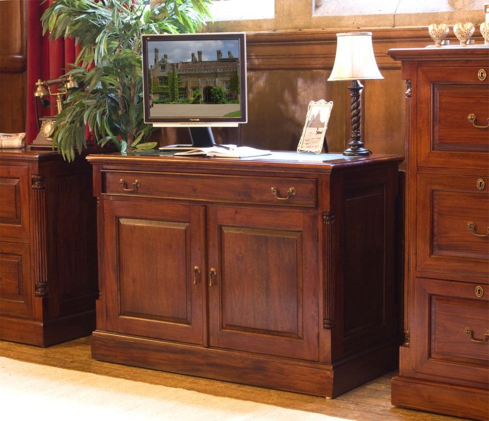Product photograph of La Roque Mahogany Home Office Desk from Choice Furniture Superstore.