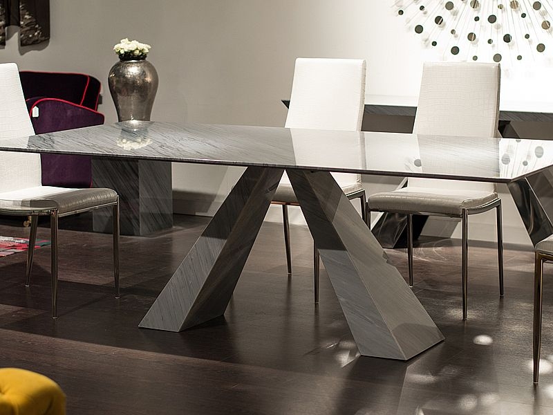 Product photograph of Stone International Butterfly Marble Dining Table from Choice Furniture Superstore.