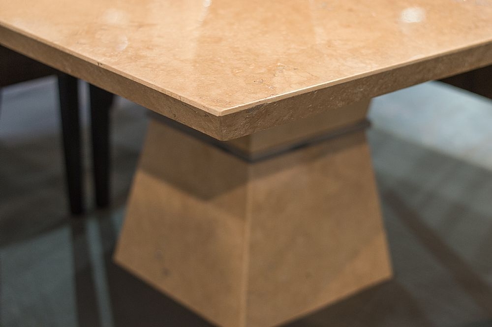 Product photograph of Clepsy Plus Marble 8 Seater Square Pedestal Dining Table - Variation Available from Choice Furniture Superstore.