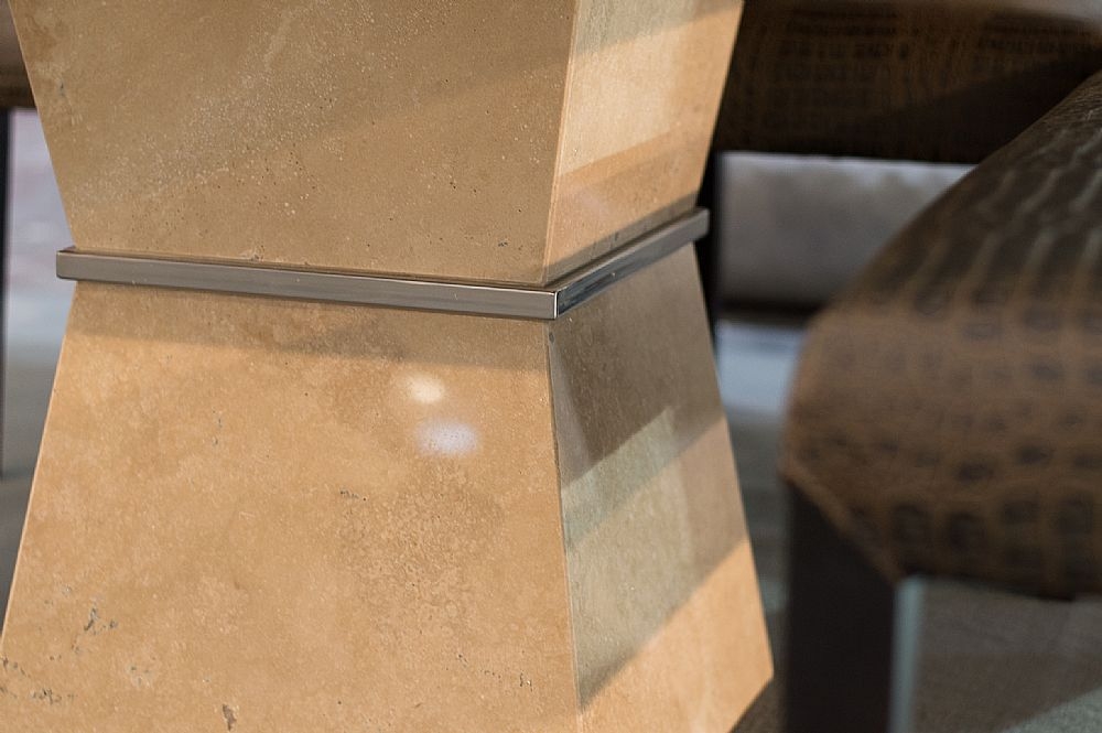 Product photograph of Clepsy Plus Marble 8 Seater Square Pedestal Dining Table - Variation Available from Choice Furniture Superstore.