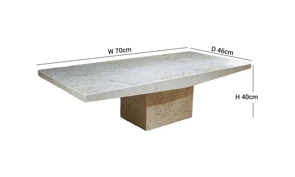 Product photograph of Stone International Roma Boat Edge Marble Occasional Table from Choice Furniture Superstore.