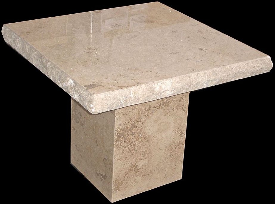 Product photograph of Stone International Roma Chiseled Edge Marble Occasional Table from Choice Furniture Superstore.
