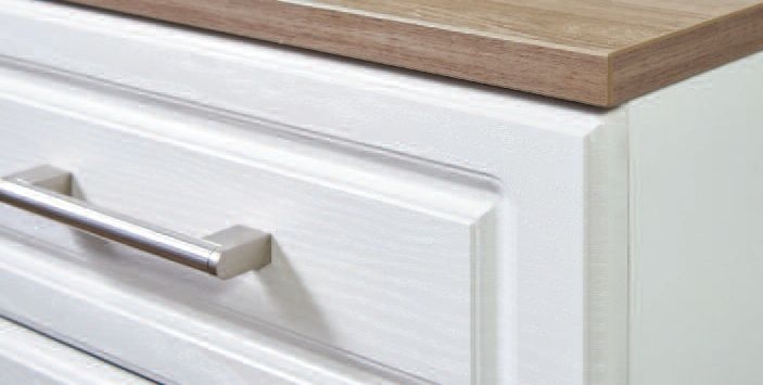 Product photograph of Kent White And Oak 6 Drawer Midi Chest from Choice Furniture Superstore.