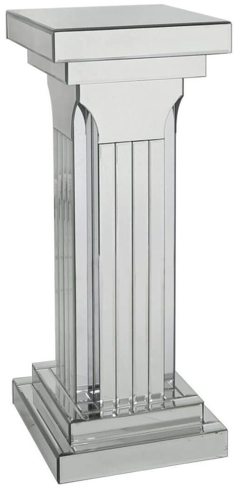 Product photograph of Astoria Mirrored Medium Pillar from Choice Furniture Superstore.