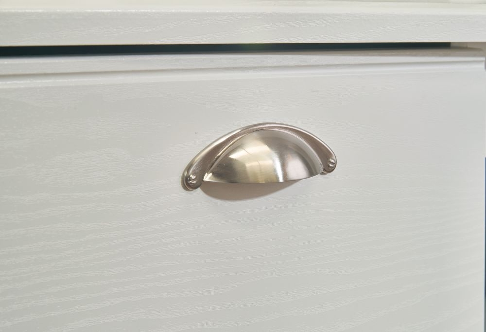 Product photograph of Victoria White 3 Drawer Beside Cabinet from Choice Furniture Superstore.