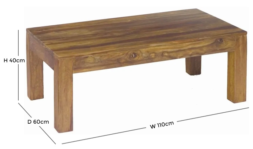 Product photograph of Barbil Sheesham Coffee Table from Choice Furniture Superstore.