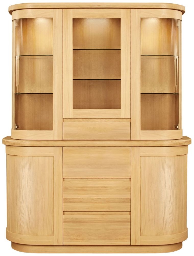 Product photograph of Clemence Richard Sorento Oak Medium Sideboard from Choice Furniture Superstore.