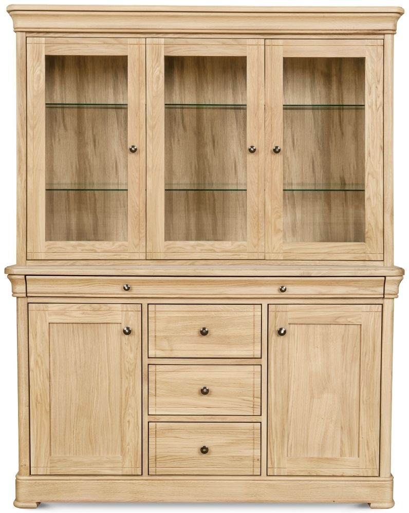Product photograph of Clemence Richard Moreno Oak 2 Door 4 Drawer Wide Sideboard from Choice Furniture Superstore.