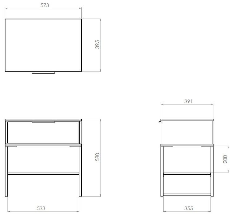 Product photograph of Diego Copper And Black 1 Drawer Single Locker from Choice Furniture Superstore.