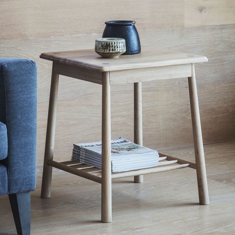 Product photograph of Wycombe Oak Side Table from Choice Furniture Superstore.