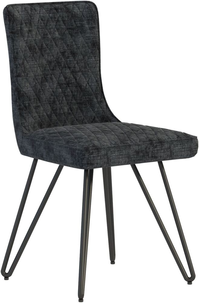 Product photograph of Fusion Grey Fabric Dining Chair Sold In Pairs from Choice Furniture Superstore.
