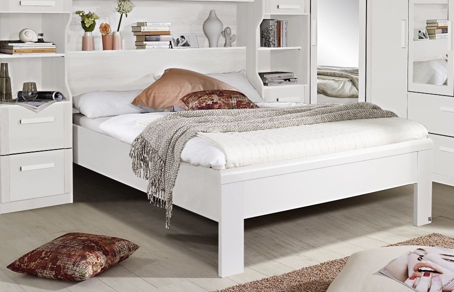 Product photograph of Rivera White Bed from Choice Furniture Superstore.