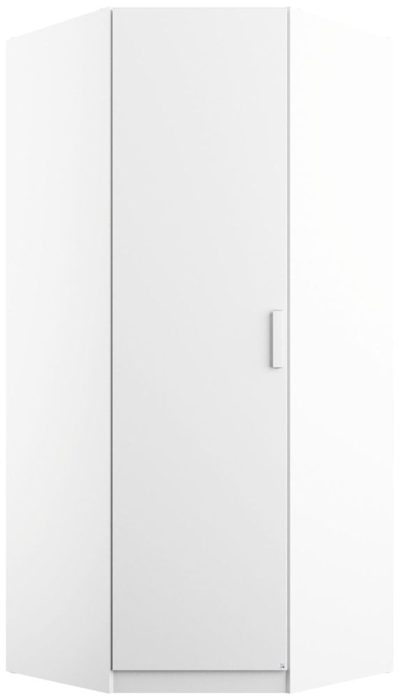 Product photograph of Rauch Rivera White Corner Wardrobe - Variation Available from Choice Furniture Superstore.