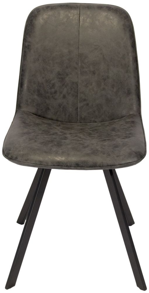 Product photograph of Tetro Grey Fabric Dining Chair Pack Of 4 from Choice Furniture Superstore.