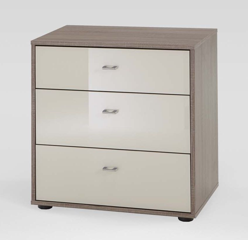 Product photograph of Tokio 3 Drawer Bedside Cabinet from Choice Furniture Superstore.